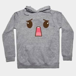 Panicked Cute Face Hoodie